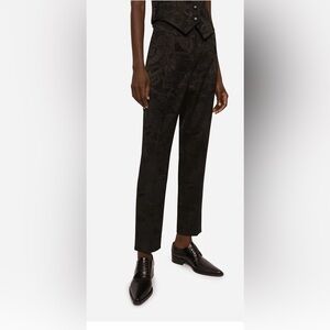 Dolce & Gabbana Tailored quilted floral jacquard pants